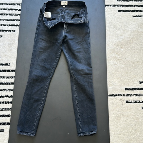 Agolde riley straight washed black high waisted jeans - Picture 3 of 5